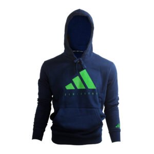 SUDADERA C CAPUCHA BJJ COMMUNITY LINE BLUE GREEN